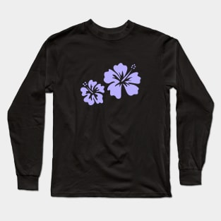 Hibiscus purple Long Sleeve T-Shirt